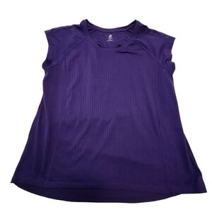 Women's XL C9 by Champion Purple Short Sleeve Tee Athletic Workout Top